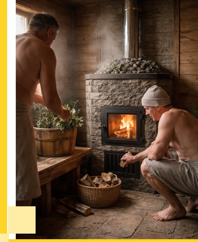 Банные печи под ключ в Балакове от 45797 р. | ЭриданБлк кирпичная