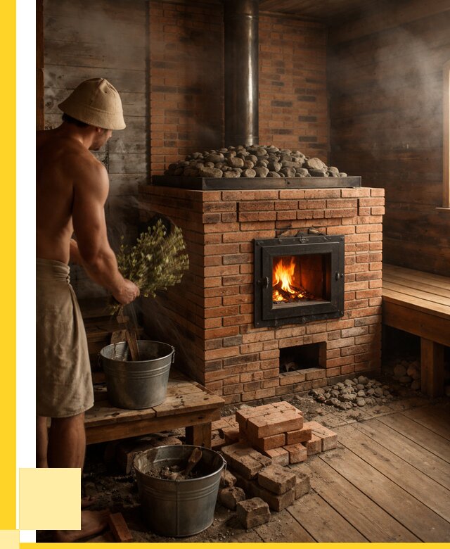 Кирпичные банные печи в Балакове от 91593 р. | ЭриданБлк