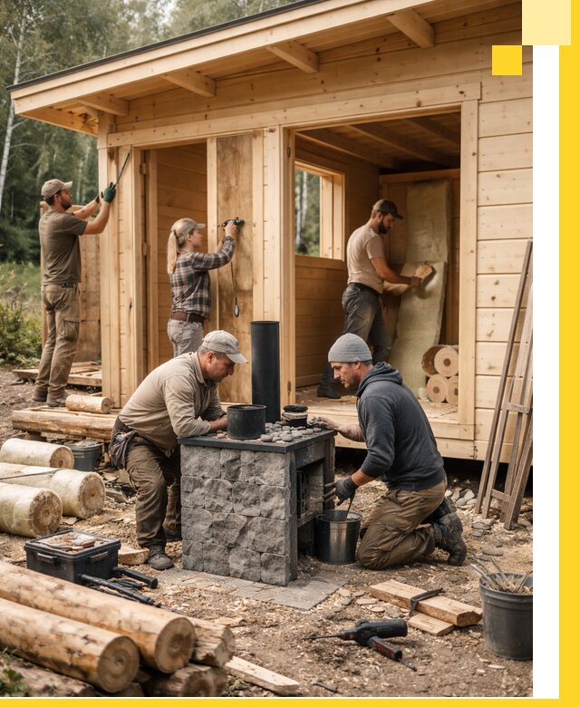 Купить баню под ключ в Балакове строительство монтаж отделка