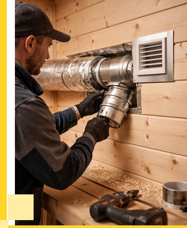 Монтаж вентиляции бани в Балакове от 12212 р. | ЭриданБлк