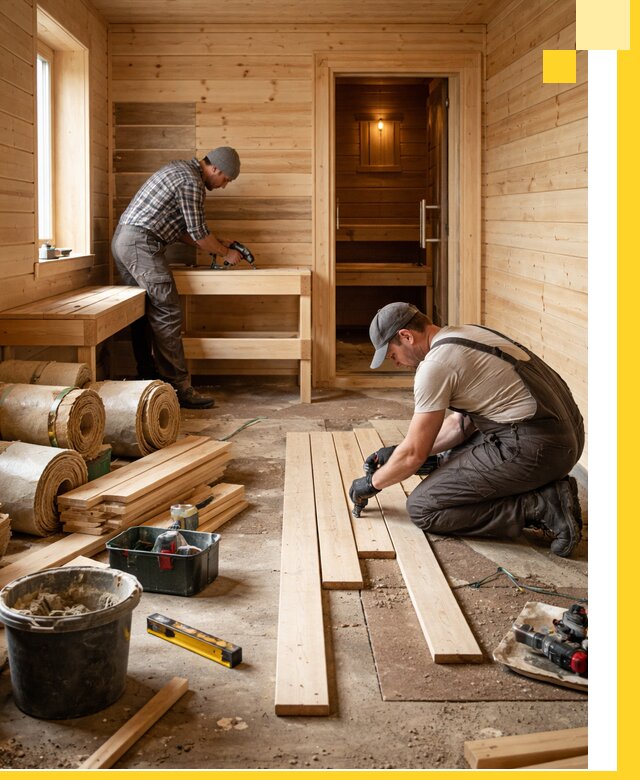 Индивидуальный проект бани с комнатой отдыха под ключ в Балакове