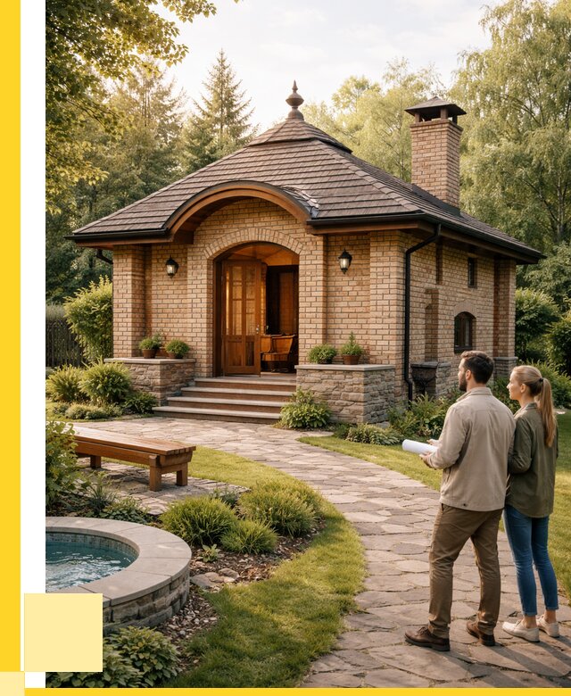 Проект кирпичной бани в Балакове от 30531 р. | ЭриданБлк