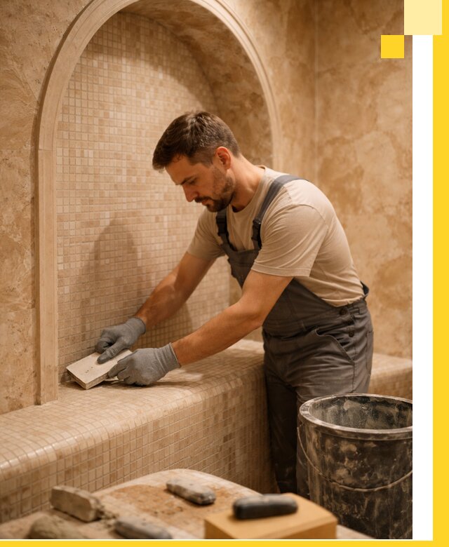 Профессиональная отделка хамамов с мозаикой под ключ в Балакове