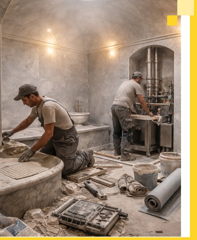 Строительство турецких бань хаммам под ключ в Балакове