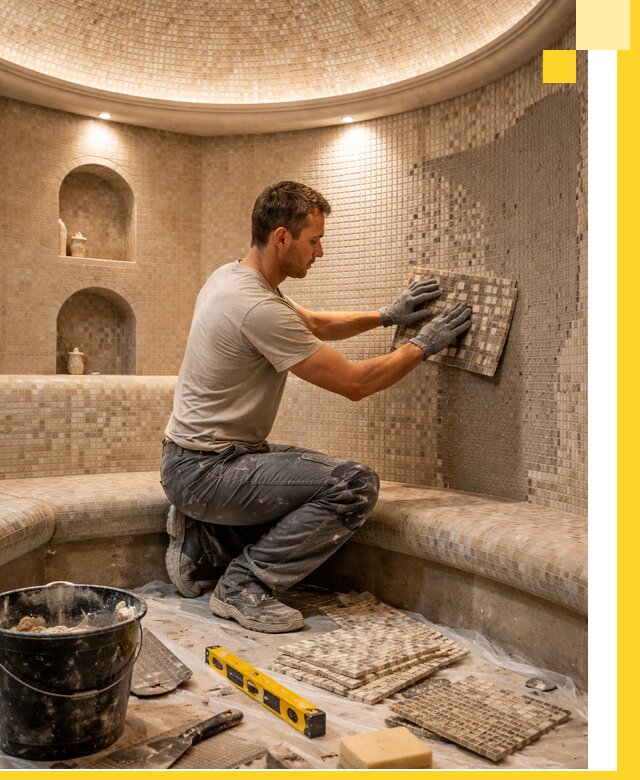 Устройство и монтаж домашнего хамама под ключ в Балакове