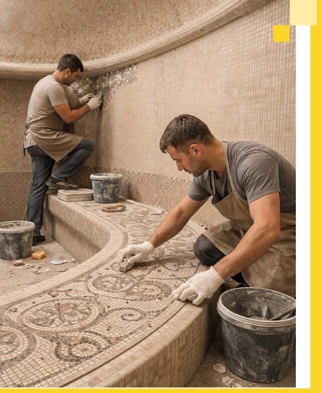 Плитка для хамама в Балакове, укладка, подбор и поставка