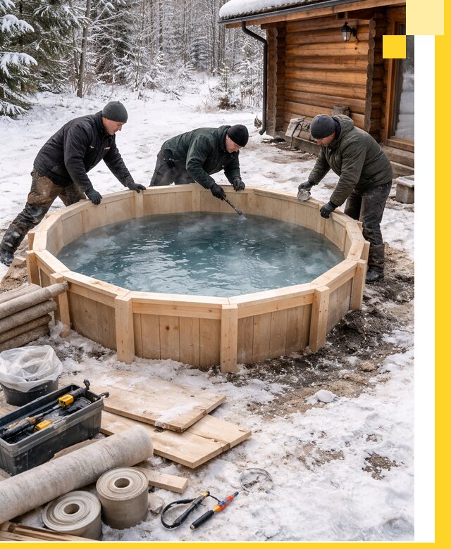 Изготовление и установка ледяных купелей под ключ в Балакове