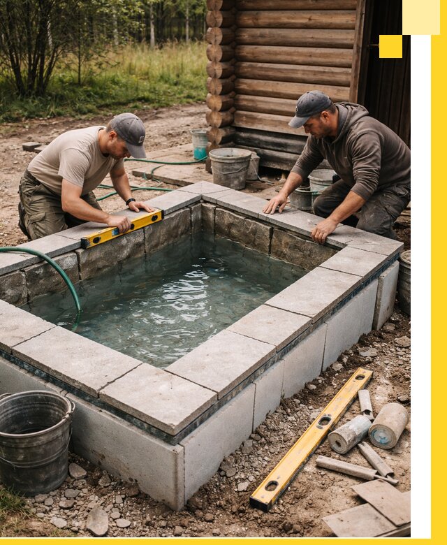 Изготовление и установка холодных купелей под ключ в Балакове